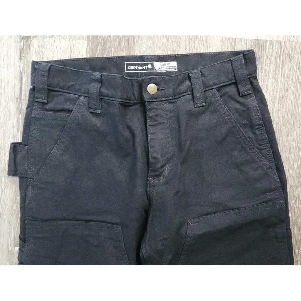 Carhartt Rugged Flex Slim Fit Double‑Knee Jeans Men's 30x30 Black